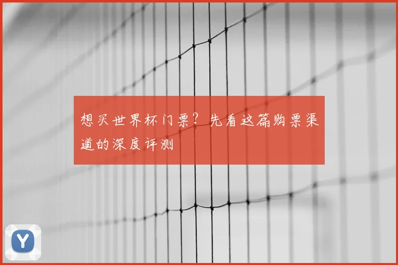 想买世界杯门票？先看这篇购票渠道的深度评测
